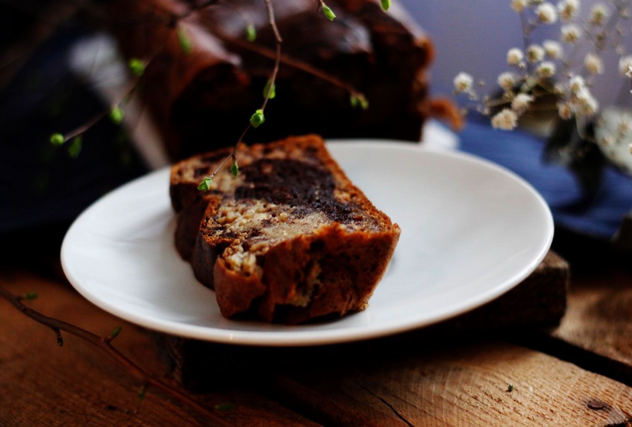 Ciasto/chlebek bananowy z kakao
