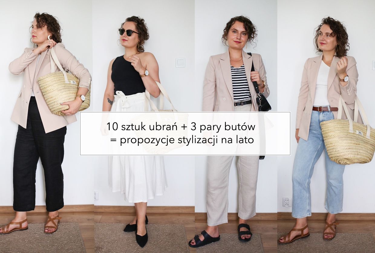 10 ubrań + 3 pary butów = 28 letnich stylizacji  #capsulewardrobe